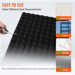 VEVOR Acoustic Foam Panels, 4 Pack 48 x 24 x 2 inches, Pyramid Designed Soundproof Wall Panels, Sound Dampening Absorbing Panels for Studio Wall and Ceiling,Black