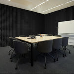 VEVOR Acoustic Foam Panels, 4 Pack 48 x 24 x 2 inches, Pyramid Designed Soundproof Wall Panels, Sound Dampening Absorbing Panels for Studio Wall and Ceiling,Black