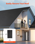 VEVOR Roll Roofing, 15 x 20 ft, 45 mil EPDM Rubber Roofing, Long Lifespan & Weather-resistant, Withstands Harsh Temperatures, Flexible & Easy Installation, Roof Underlayment for RVs, Roofs, Ponds
