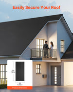 VEVOR Roll Roofing, 15 x 25 ft, 45 mil EPDM Rubber Roofing, Long Lifespan & Weather-resistant, Withstands Harsh Temperatures, Flexible & Easy Installation, Roof Underlayment for RVs, Roofs, Ponds