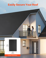 VEVOR Roll Roofing, 20 x 25 ft, 45 mil EPDM Rubber Roofing, Long Lifespan & Weather-resistant, Withstands Harsh Temperatures, Flexible & Easy Installation, Roof Underlayment for RVs, Roofs, Ponds