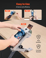 VEVOR Lawn Mower Blade Sharpener and Balancer, 15° - 45° Adjustable Lawnmower Blade Sharpening Tool with 4 Adapter Pins, Ball Bearings & 25mm Enlarged Handle, Compatible with Most Angle Grinders