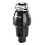 VEVOR Garbage Disposal 3/4 HP Continuous Food Waste Disposer 3600 RPM 3-Bolt