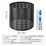 VEVOR Compost Bin 832.8 L, Outdoor Expandable Composter, Easy to Setup & Large Capacity Composting Bin, Fast Creation of Fertile Soil