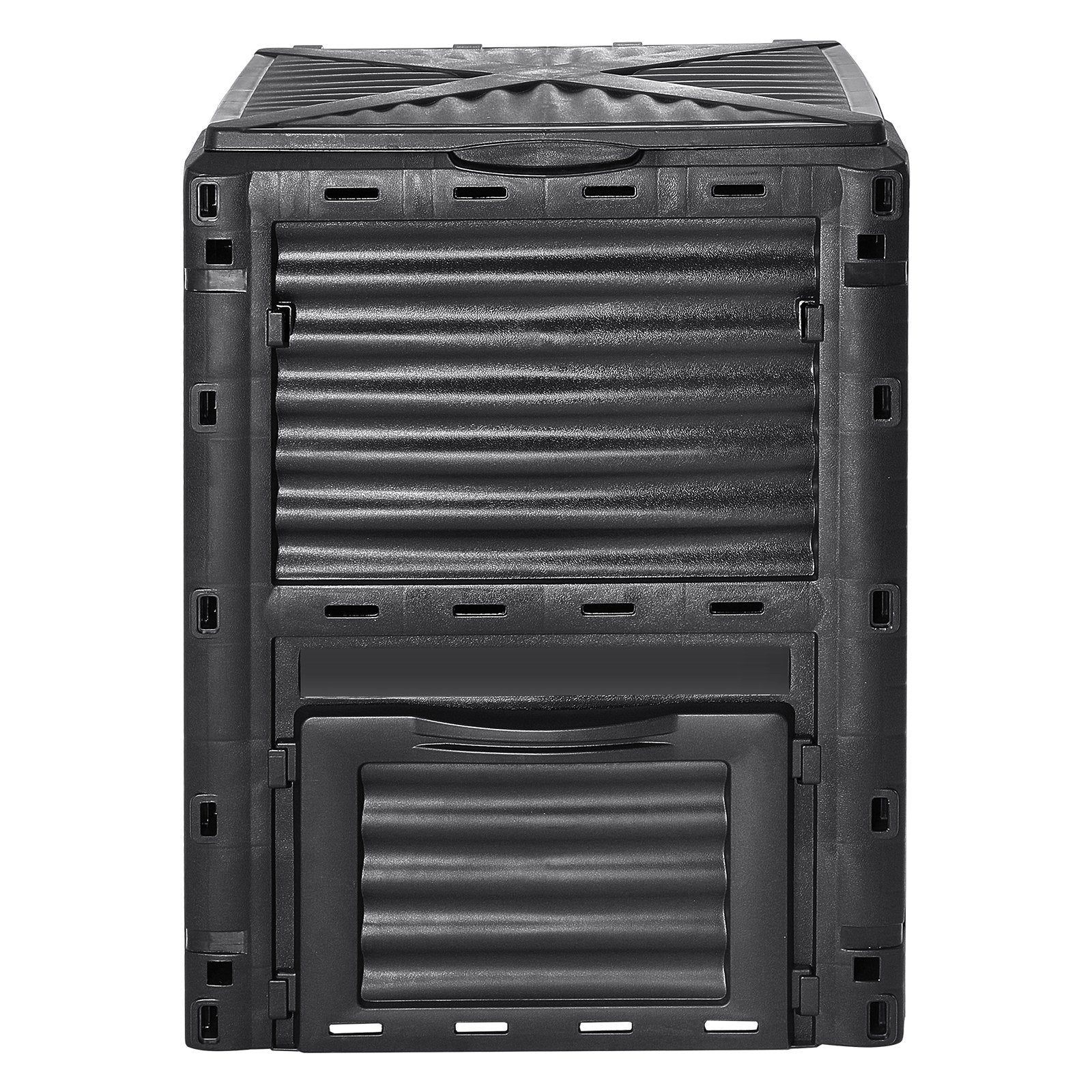 VEVOR Garden Compost Bin 80 Gal, BPA Free Composter, Large Capacity Outdoor Composting Bin with Top Lid and Bottom Door, Easy Assembling, Lightweight, Fast Creation of Fertile Soil
