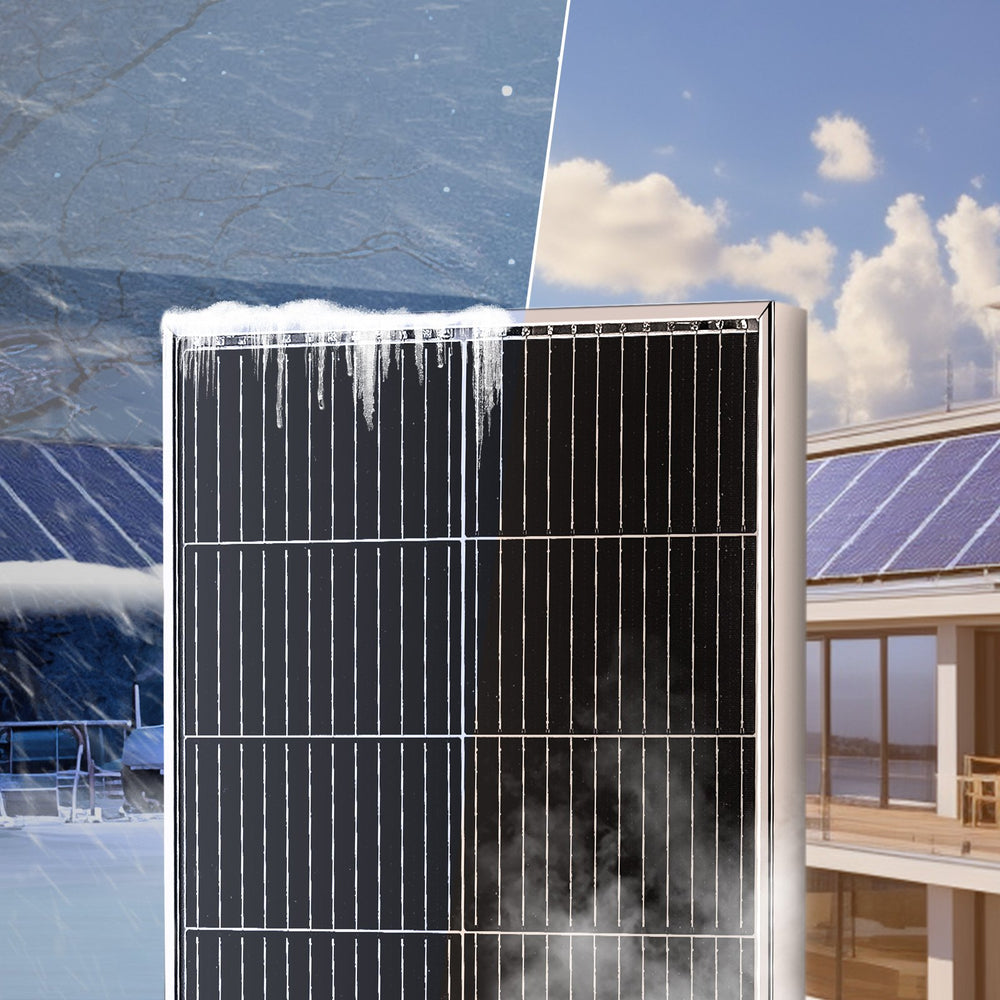 VEVOR 100W Monocrystalline Solar Panel Kit, 12V Monocrystalline Solar Panel + Charge Controller, 23% High-Efficiency Monocrystalline PV Module, IP68 Waterproof for RV, Boats, Camping, Off-Grid System
