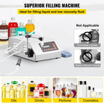 VEVOR Liquid Filling Machine 5-3500ml GFK-160 LCD Display Digital Control Pump Liquid Filler Machine Automatic Liquid Filling Machine