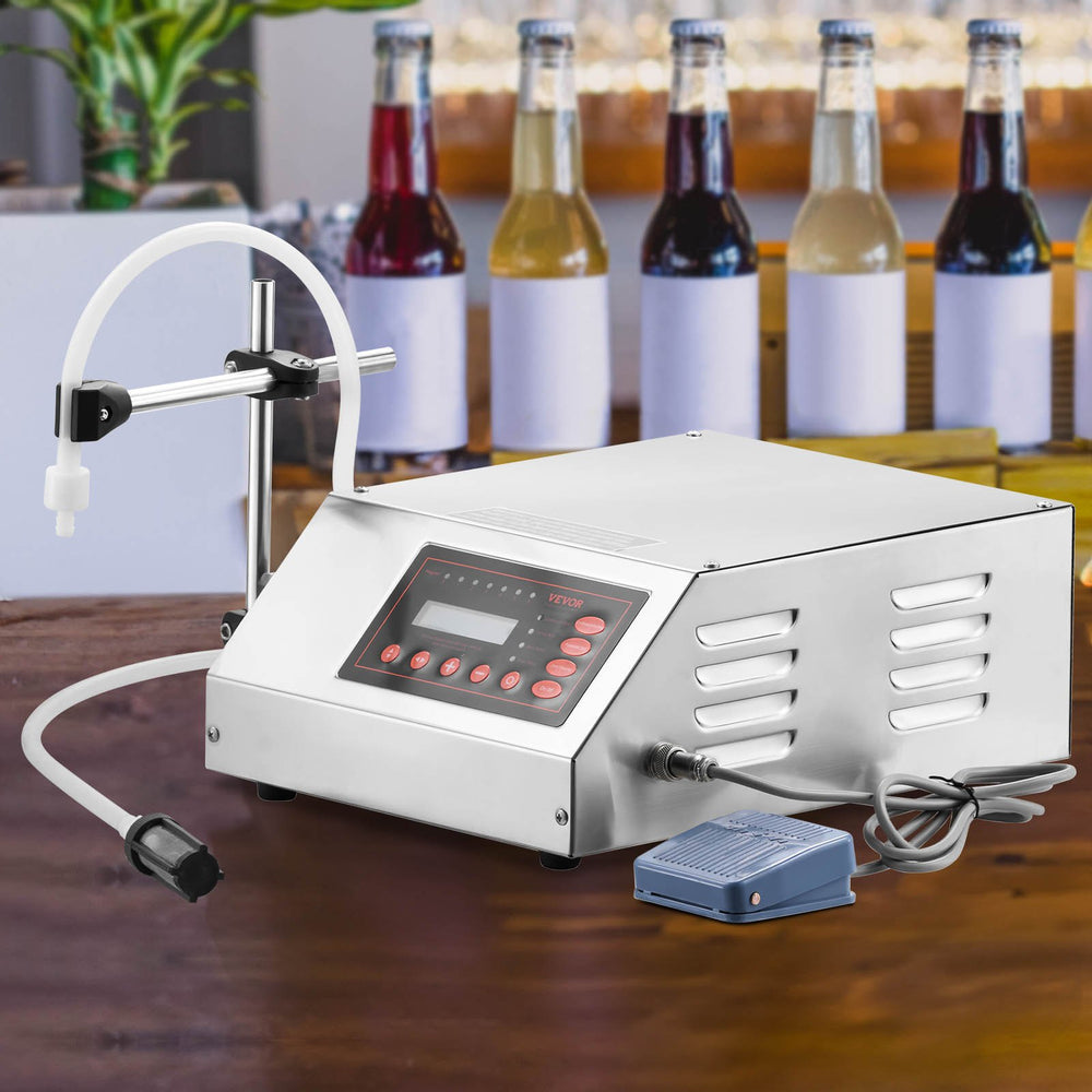 VEVOR Liquid Filling Machine 5-3500ml GFK-160 LCD Display Digital Control Pump Liquid Filler Machine Automatic Liquid Filling Machine