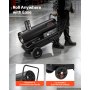 VEVOR Forced Air Kerosene Heater, 20 kW Output Diesel Torpedo Space Heater, for Garage, Warehouse, Workshop, Job Site, Construction, Thermostat Control, Premium Carbon Steel, Indirect-Fired, Black