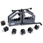 VEVOR Tube Roller Bender, Max 1-1/2" Manual Tube Pipe Roller Bender with 6 Dies, 360° Copper Aluminum Pipe Bending Tool for Square, Round Tube & Flat Bar, Ideal for HVAC Air Conditioning Auto Repair