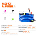 VEVOR 457.2 cm Heated Water Hose for RV -45℉ Antifreeze Heated Drinking Water Hose