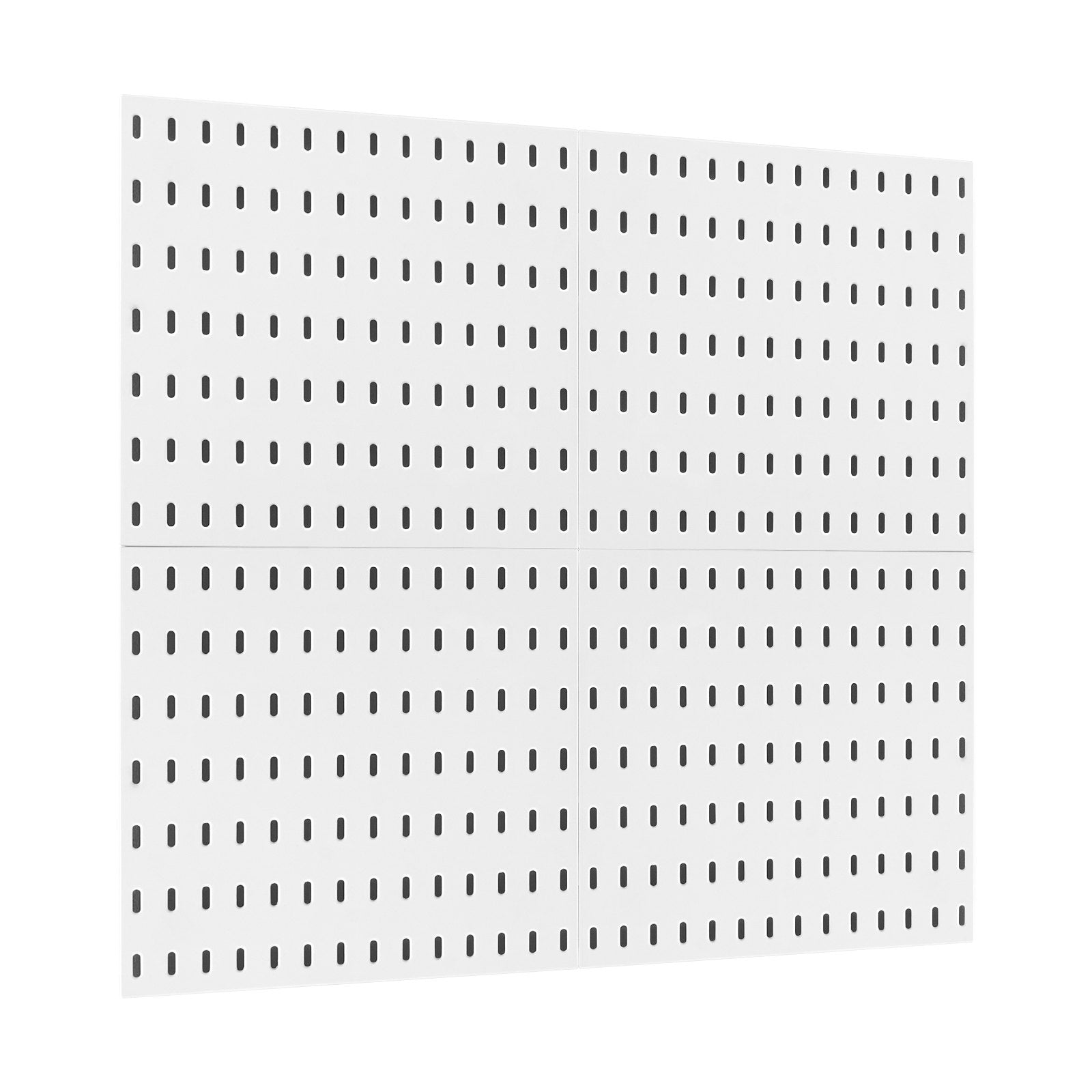 VEVOR Pegboard Combination Kit, 11" x 11" Plastic Pegboard, 4 Panels, Peg Board Wall Organizer Kit with Accessories, for Garage Tool Storage Kitchen Living Room Craft Room Office Bathroom Home, White