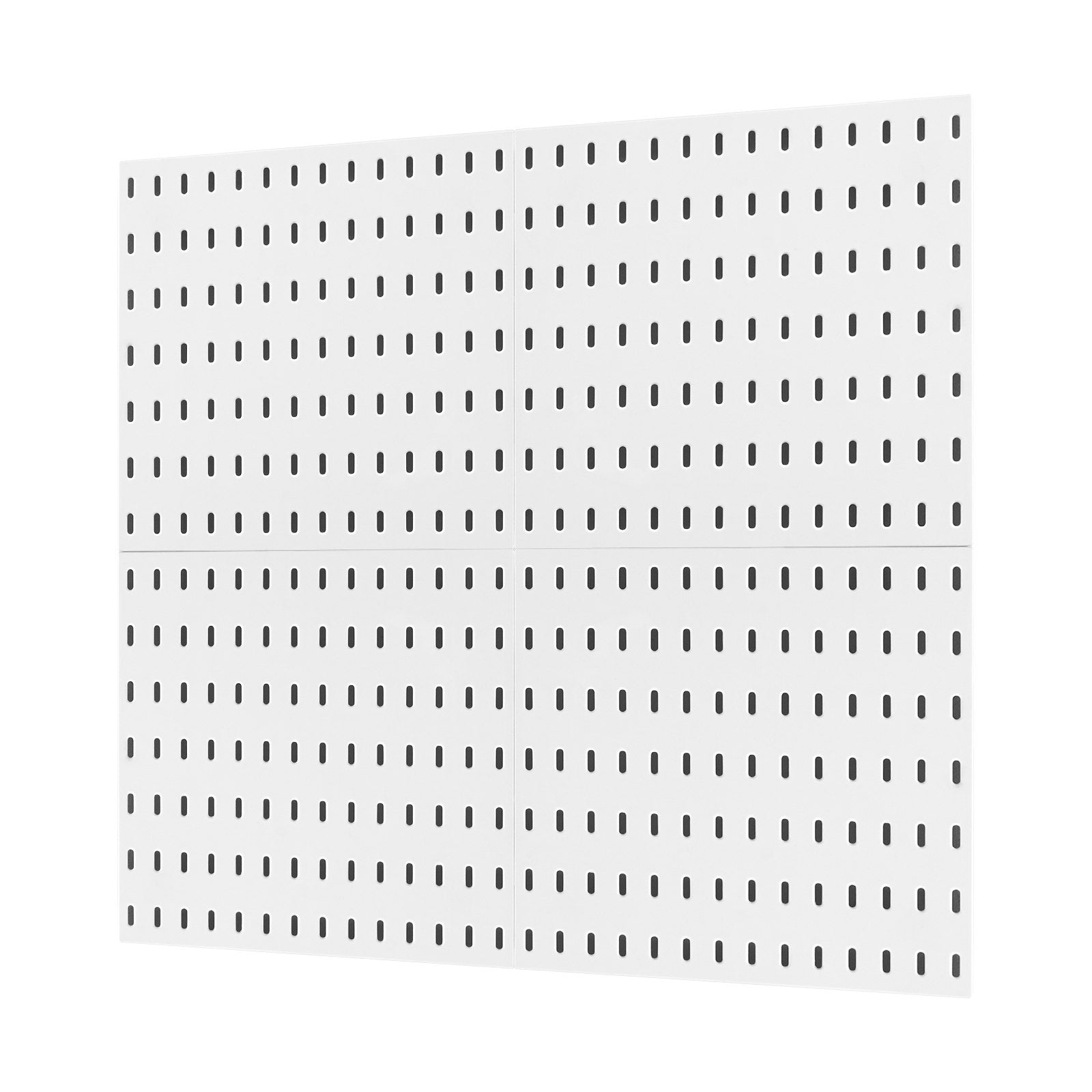 VEVOR Pegboard Combination Kit, 11" x 11" Plastic Pegboard, 4 Panels, Peg Board Wall Organizer Kit with Accessories, for Garage Tool Storage Kitchen Living Room Craft Room Office Bathroom Home, White