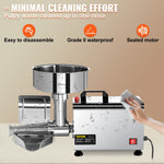 VEVOR Electric Tomato Strainer 370W Tomato Milling Machine Stainless Steel Tomato Sauce Maker Pure Copper Motor Tomato Sauce Maker 90-160 KG Per Hour for Food Strainer and Sauce Maker