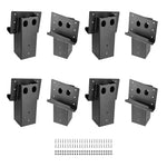 VEVOR Deer Blind Brackets, Outdoor 3.6x3.6 Platform Bracket, Fit 3.5x3.5 In / 88.9x88.9 mm Lumber, 2204lbs/1000kg Capacity Steel Elevator Brackets for Deer Stand, Hunting Blinds, Shooting Shack, 8 Pcs