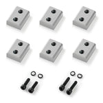 VEVOR Rebar Cutter Blades, 6 Pcs Replacement Jaw Blades for 1-1/4 Inch 32mm #10 Electric Rebar Cutter, Double-sided, CR12MOV High-Hardness Steel, Fast Efficient with Screws and Spring Washer