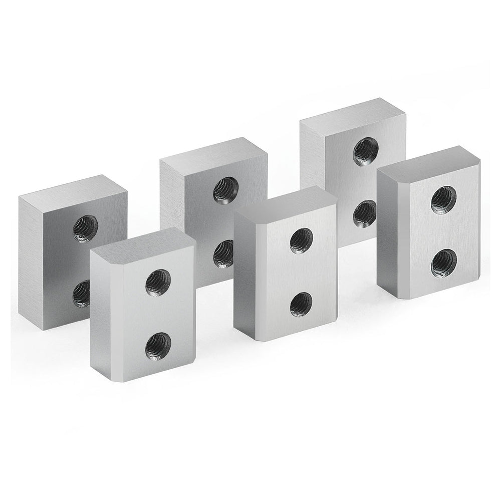 VEVOR Rebar Cutter Blades, 6 Pcs Replacement Jaw Blades for 1-1/4 Inch 32mm #10 Electric Rebar Cutter, Double-sided, CR12MOV High-Hardness Steel, Fast Efficient with Screws and Spring Washer