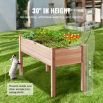 VEVOR Wooden Raised Garden Bed Planter Box 120 x 58 x 76 cm Flower Vegetable Herb