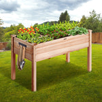 VEVOR Wooden Raised Garden Bed Planter Box 120 x 58 x 76 cm Flower Vegetable Herb