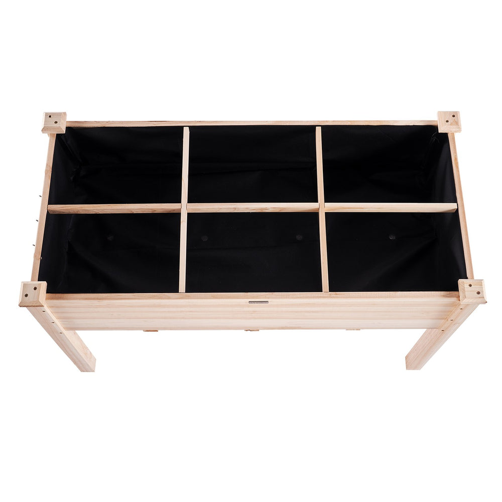 VEVOR Wooden Raised Garden Bed Planter Box 120 x 58 x 76 cm Flower Vegetable Herb