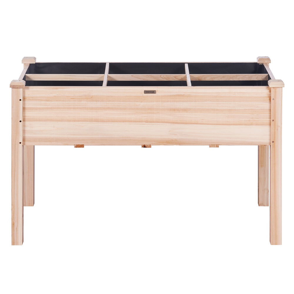 VEVOR Wooden Raised Garden Bed Planter Box 120 x 58 x 76 cm Flower Vegetable Herb