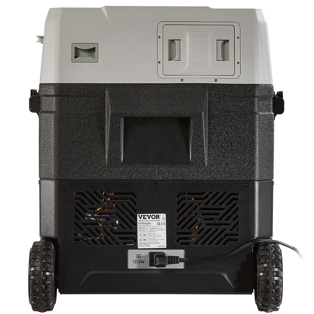 VEVOR Portable Car Refrigerator Freezer Compressor 56Qt Dual Zone for Car Home