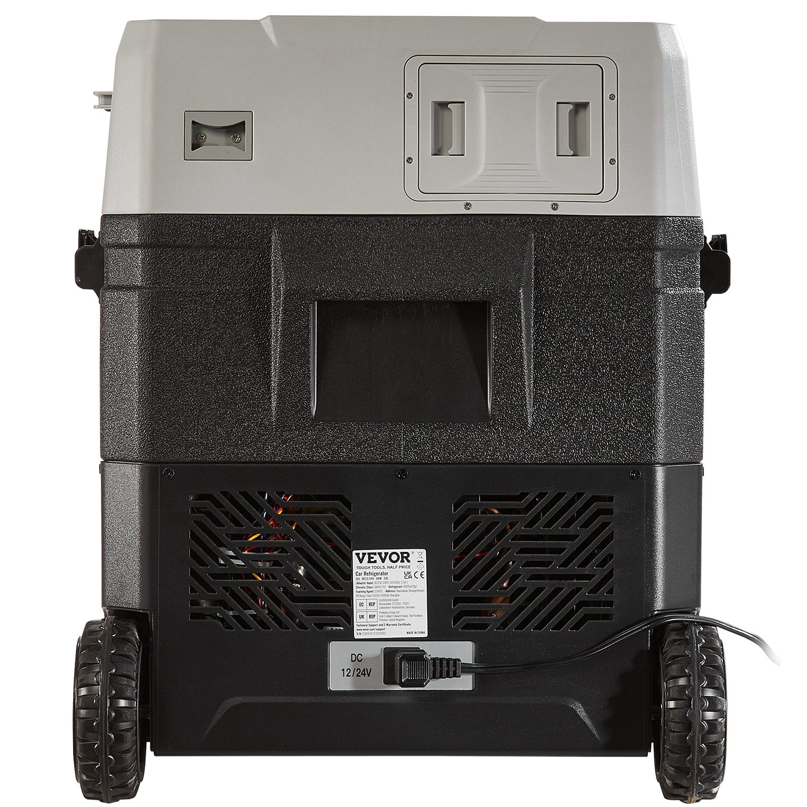 VEVOR Portable Car Refrigerator Freezer Compressor 56Qt Dual Zone for Car Home