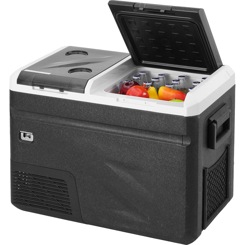 VEVOR Portable Car Refrigerator, with Ice Making Function, 12 Volt Car Refrigerator Fridge, 36 L Single Zone Portable Freezer, -4℉-68℉ Adjustable Temperature, Compressor Cooler for Camping, Car, RV