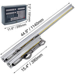 VEVOR 2 Axis Digital Readout DRO Display 1000mm and 250mm Travel Length Precision Linear Scale Axis Digital Readout