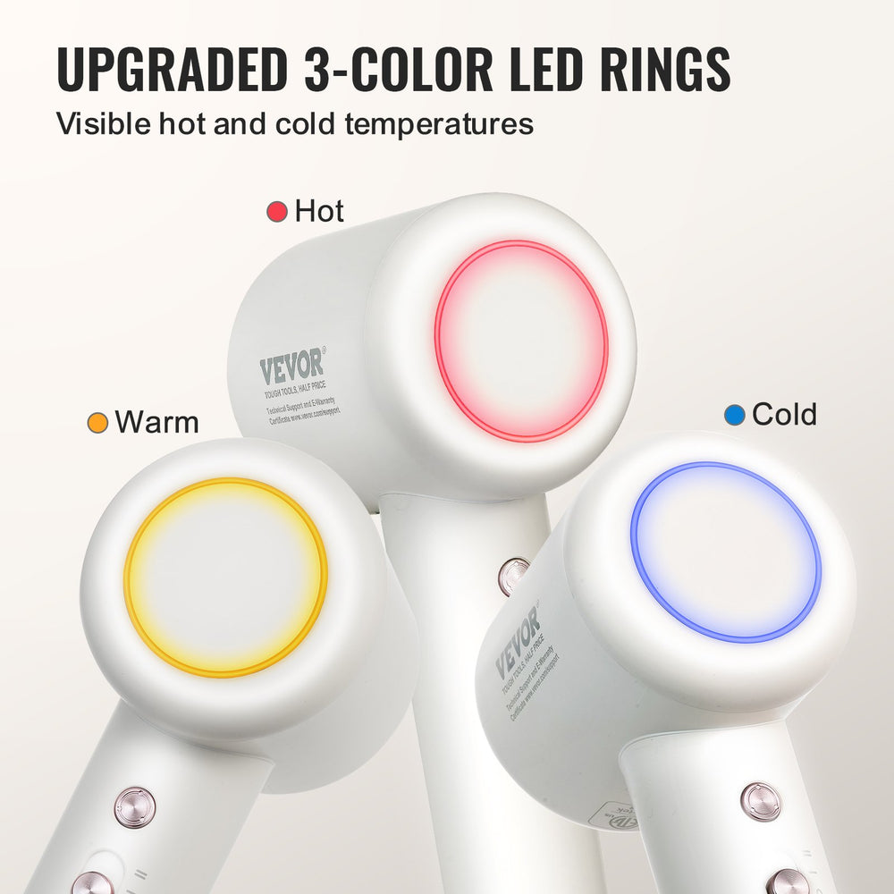 VEVOR High-Speed Hair Dryer 105000RPM 200 Million Negative Ions 3 Temp & 2 Speed