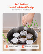 VEVOR Canning Supplies Starter Kit, 9 Pieces Stainless Steel Water Bath Canning Kit for Beginners, Canning Tools Set: Ladle, Measuring Spoon & Cup, Funnel, Tongs, Jar Lifter, Jar Wrench