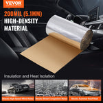 VEVOR Car Sound Deadening Mat, 200 mil 3.3sq.m Automotive Sound Deadener, High Density Foam Sound Deadener Material & Heat Barrier, Double Layer Waterproof Structure Acoustic Insulation Mat