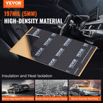 VEVOR Car Sound Deadening Mat, 200 mil 2.3sq.m Car Sound Dampening Material, Butyl Automotive Sound Deadener, Noise Insulation and Vibration Dampening Material for Car