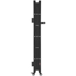 VEVOR Single Folding Security Gate, Lockable Scissor Gate with 360° Swivel Casters, Outdoor Barricade Steel Retractable Gates, for Entry Security, Garage, Warehouse & Pool, 180 × 161 cm (W × H)