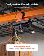 VEVOR Electric Hoist Manual Trolley, 1 Ton Load Capacity for PA600 PA700 PA800 PA900 PA1000, Push Beam Trolley with Dual Wheels, 68-110 mm Adjustable Beam Flange Width for Straight &amp; Curved I-Beam