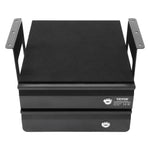 VEVOR 13" Wide Under Desk Drawer Slide Out, Under Table Pull-out Drawer Attachment, Hidden Desktop 2 Layer Storage Organizer, Lockable Undermount Pencil Drawer for Sit Stand Workstation, 14x13x10 in