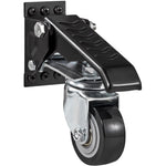 VEVOR Workbench Caster Wheels, 74.8kg Load Capacity, Set of 4, 6.3cm Heavy Duty Retractable Casters, Side Mounted Adjustable Stepdown Wheels with 360° Swivel for Workbenches, Tables, and Equipment