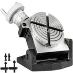 VEVOR Rotary Table 4 INCH/100 MM Horizontal Vertical Rotary Table 4-Slot Rotary Table for Milling Machine MT-2 Rotary Table for Milling 360 Degrees Precision Rotary Table for Milling Drilling Vise