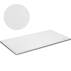 VEVOR Table Top, 55" x 28" x 1", 220.5 lbs Load Capacity, Universal One-Piece Particle Board Desktop for Height Adjustable Electric Standing Desk Frame, Rectangular Countertop for Home and Office Desk