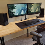 VEVOR Wood Table Top, 47.2" x 29.5" x 1.5", 330lb Load Capacity, Universal Solid One-Piece Maple Wood Desktop for Height Adjustable Electric Standing Desk Frame, Rectangular Countertop for Home Office