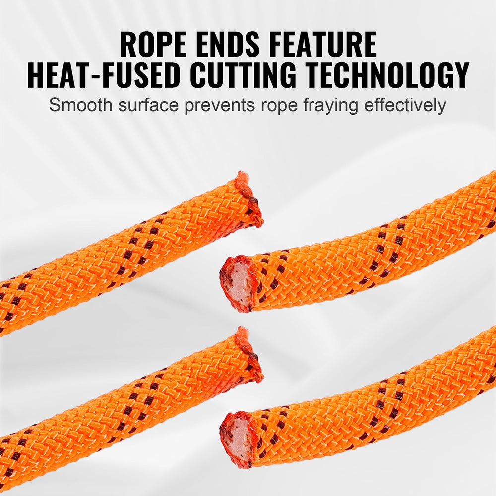 VEVOR Arborist Tree Climbing Rope Double Braid Polyester 1/2"/1.3 cm x 220'/67.1 m 48-Strand