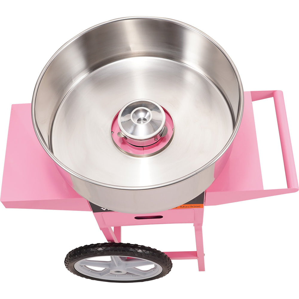 VEVOR Commercial Cotton Candy Machine with Cart Sugar Floss Maker 1000W Party