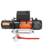 VEVOR Electric Winch, 5400 kg Load Capacity, 12V DC Truck Winch with Φ9.1 mm x 23 m Synthetic Rope, Wireless & Wired Remote Control, IP55 Waterproof for Towing Off-Road SUV Jeep Trailer Boat