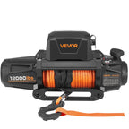 VEVOR Electric Winch, 5400 kg Load Capacity, 12V DC Truck Winch with Φ9.5 mm x 28 m Synthetic Rope, Wireless & Wired Remote Control, IP67 Waterproof for Towing Off-Road SUV Jeep Trailer Boat
