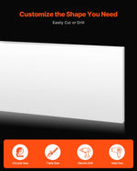 VEVOR HDPE Plastic Sheet Board, 1 Pack High Density Polyethylene Sheet Plastic Panel, 24 x 48 Inch 1/2 Inch Thick Customizable Plastic Panels, for DIY Crafts, Heavy Duty Industrial Equipment, White