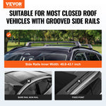 VEVOR Universal Roof Rack Crossbar Max 122.9 cm Fits Grooved Side Rails without Gap