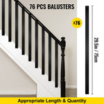 VEVOR Deck Balusters Metal Deck Spindles 76 Pack 29.5" Aluminum Alloy Railing
