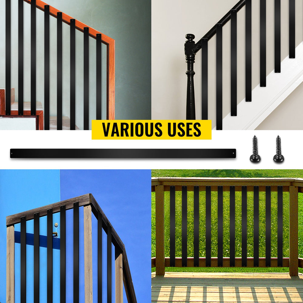 VEVOR Deck Balusters Metal Deck Spindles 76 Pack 29.5" Aluminum Alloy Railing