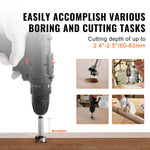 VEVOR Forstner Bit Set, 16 Pcs Forstner Drill Bits Set, 6.4mm to 41.3mm, Carbon Steel, with Universal Round Shank, Forstner Drill Bit for Wood and Composite Board, Forstner Bits for Woodworking
