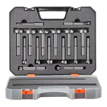 VEVOR Forstner Bit Set, 16 Pcs Forstner Drill Bits Set, 6.4mm to 41.3mm, Carbon Steel, with Universal Round Shank, Forstner Drill Bit for Wood and Composite Board, Forstner Bits for Woodworking